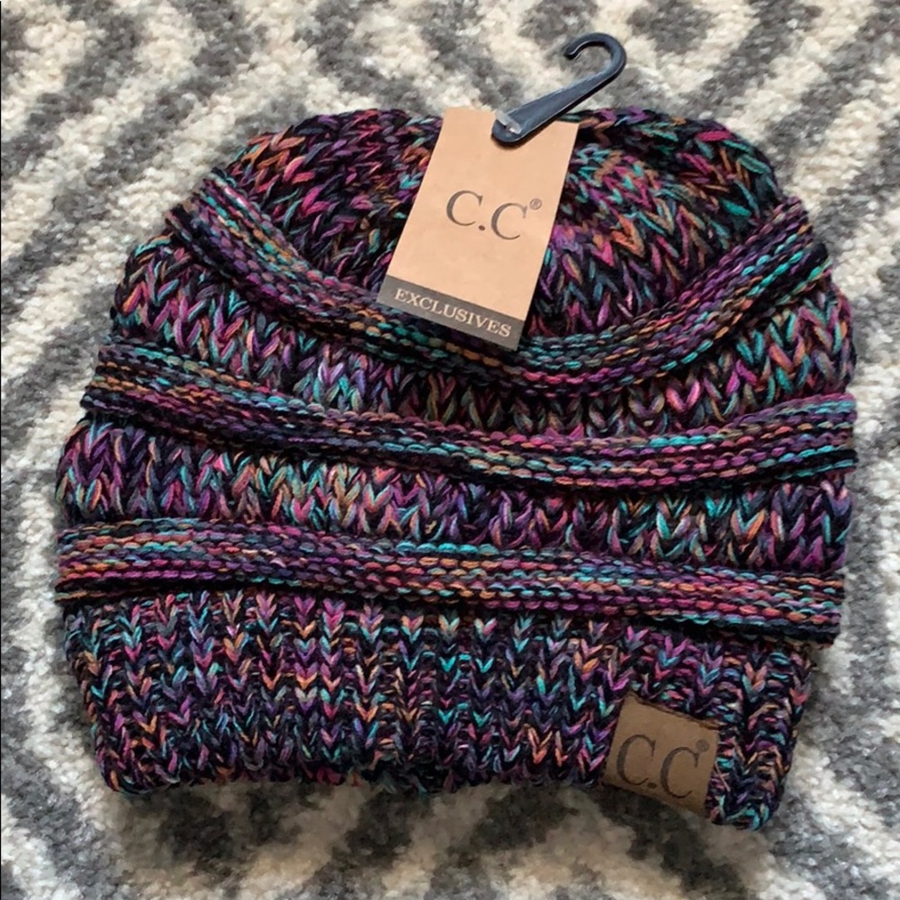 CC Multicolor Beanie - BNWT!